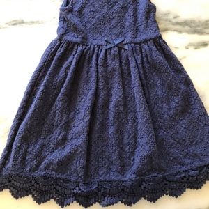Navy lace dress